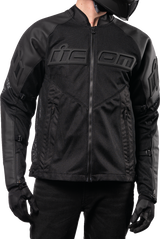 ICON Mesh AF™ Leather Jacket - Black - 2XL 2810-3901