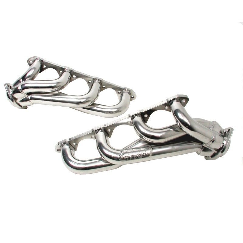 BBK 79-93 Mustang 5.0 Shorty Unequal Length Exhaust Headers - 1-5/8 Silver Ceramic 15150