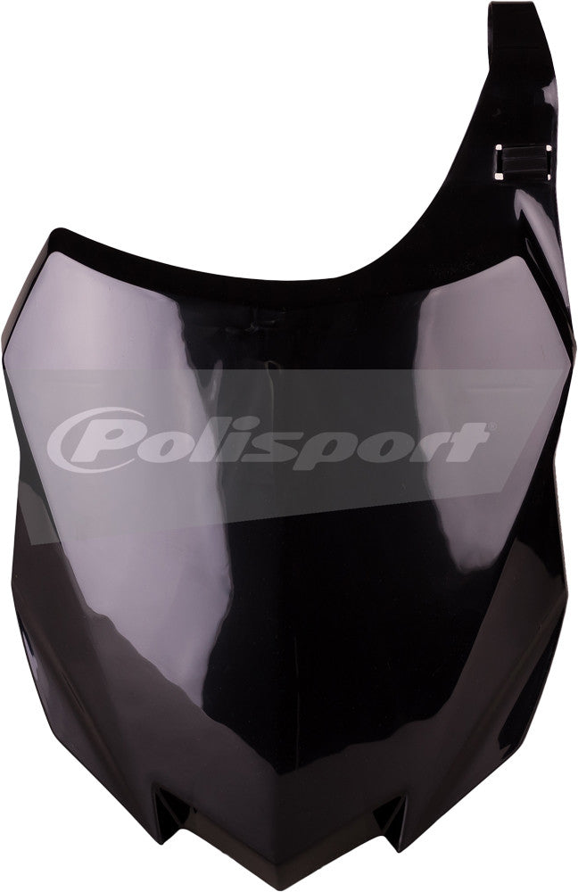 POLISPORT Front Number Plate Black 8659200003