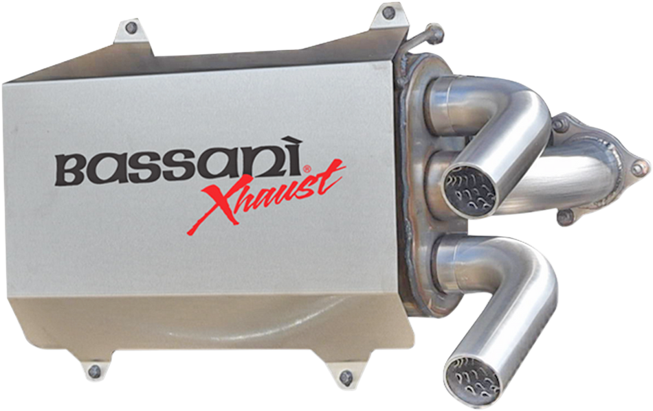 BASSANI XHAUST Muffler - Stainless Steel - RZR XP 1000  Turbo 2016-2018 6R1017T
