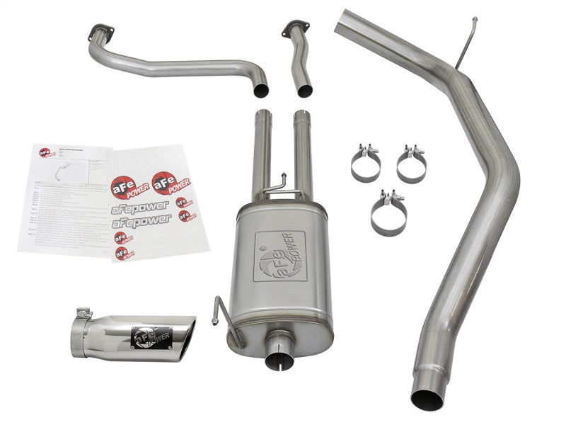 aFe MACH Force-Xp 2-1/2in Cat-Back Exhaust System w/ Polished Tip 16-17 Nissan Titan XD V8 5.6L 49-46125-P