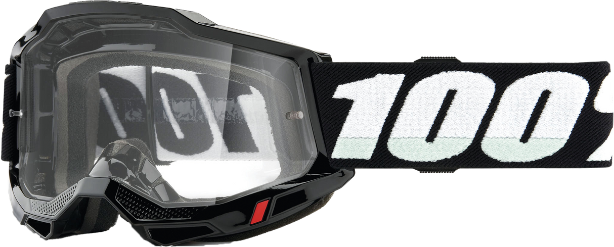 100% Accuri 2 Goggle Black Clear Lens 50013-00001