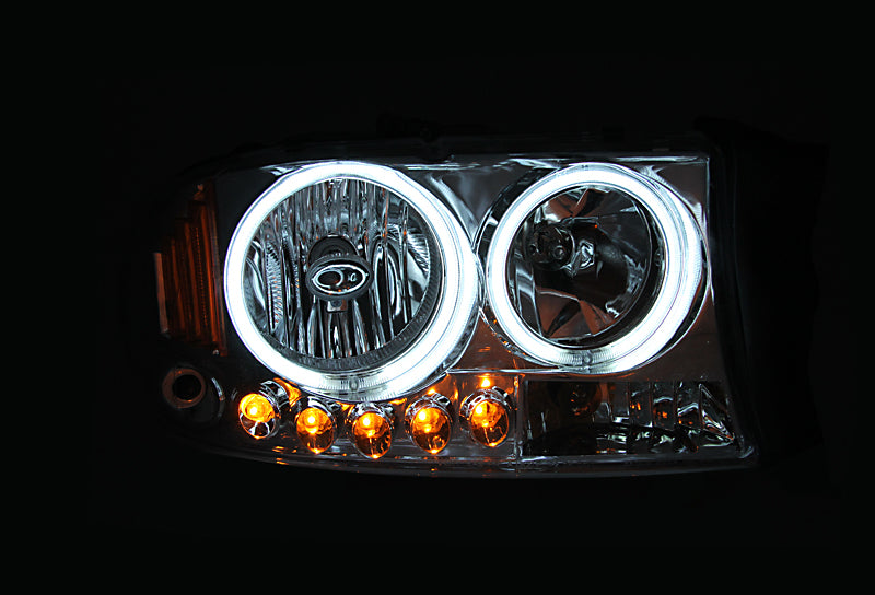 ANZO 1994-2001 Dodge Ram Crystal Headlights Black 111067