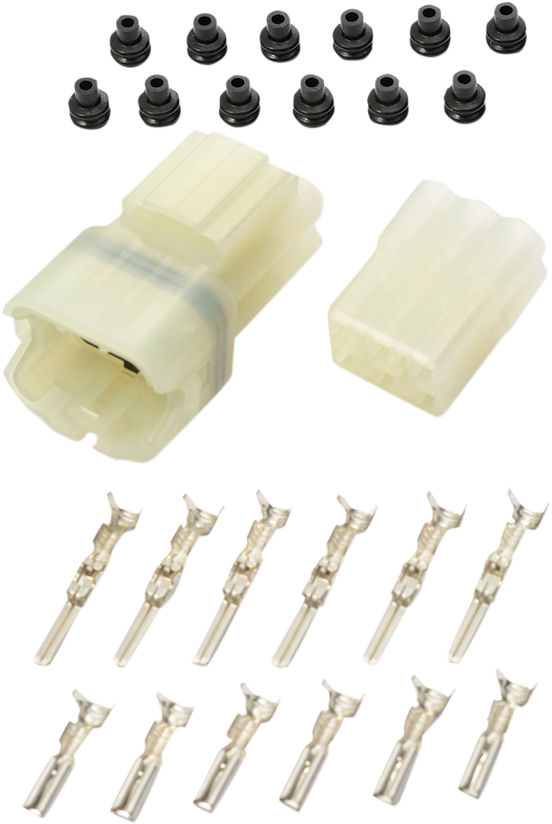 SHINDY Multi-Conductor Electrical Connectors - Six-Pin - Water-Resistant 16-626
