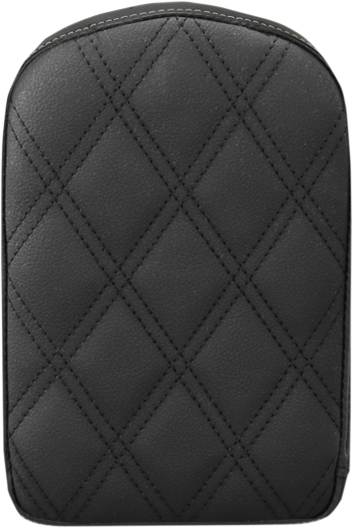 SADDLEMEN Sissy Bar Pad - Lattice Stitched - Black 41143