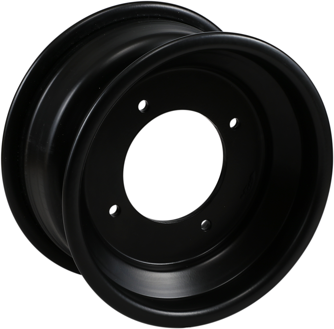 AMS Rolled-Lip Spun Wheel - Front - Black - 10x5 - 4/144 - 3+2 261RL105144B3