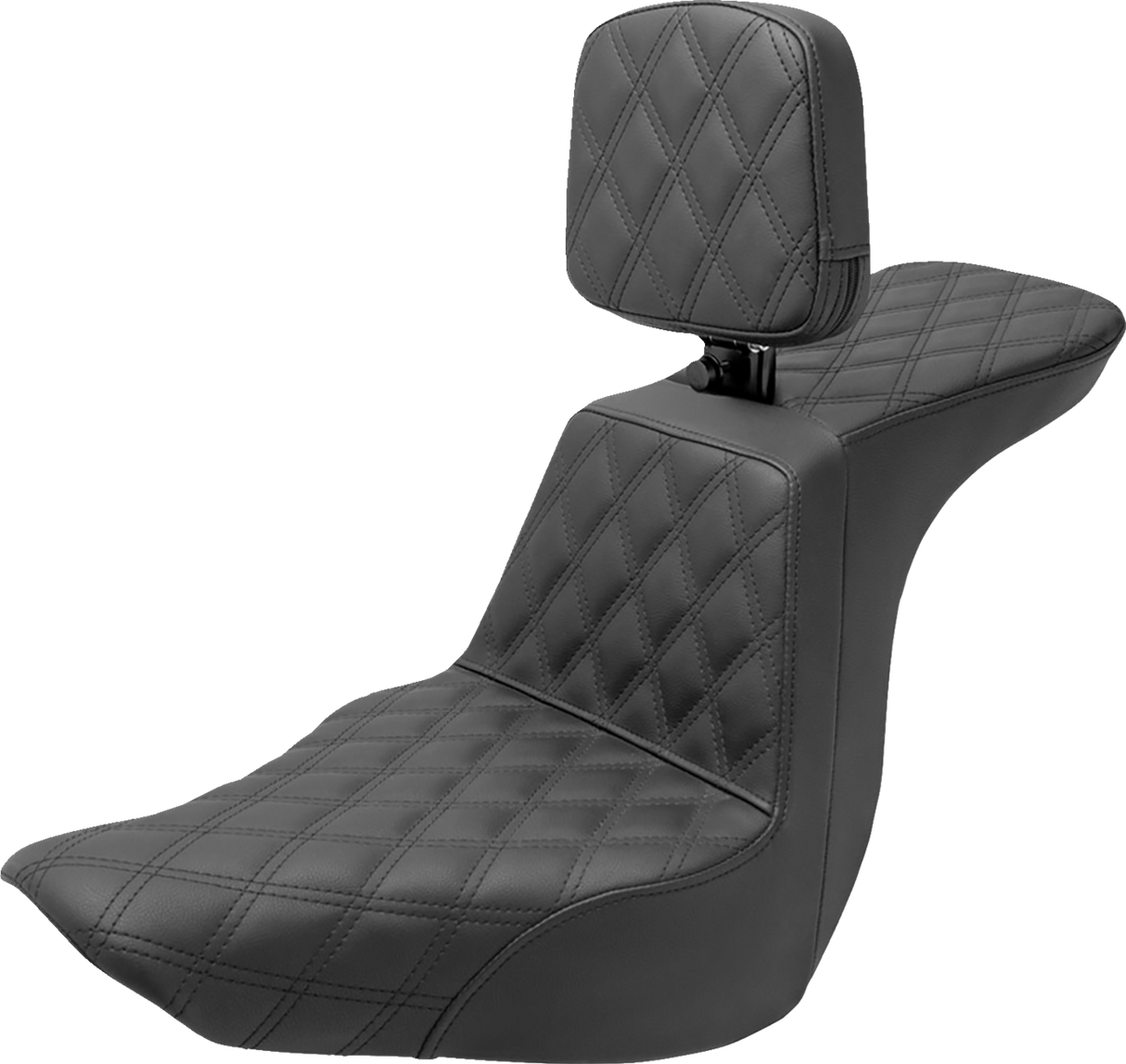 SADDLEMEN Tour Step Up Seat - Rider Backrest - Full Latice Stitch - FLSB/FXLR '18-'22 818-29-195BR