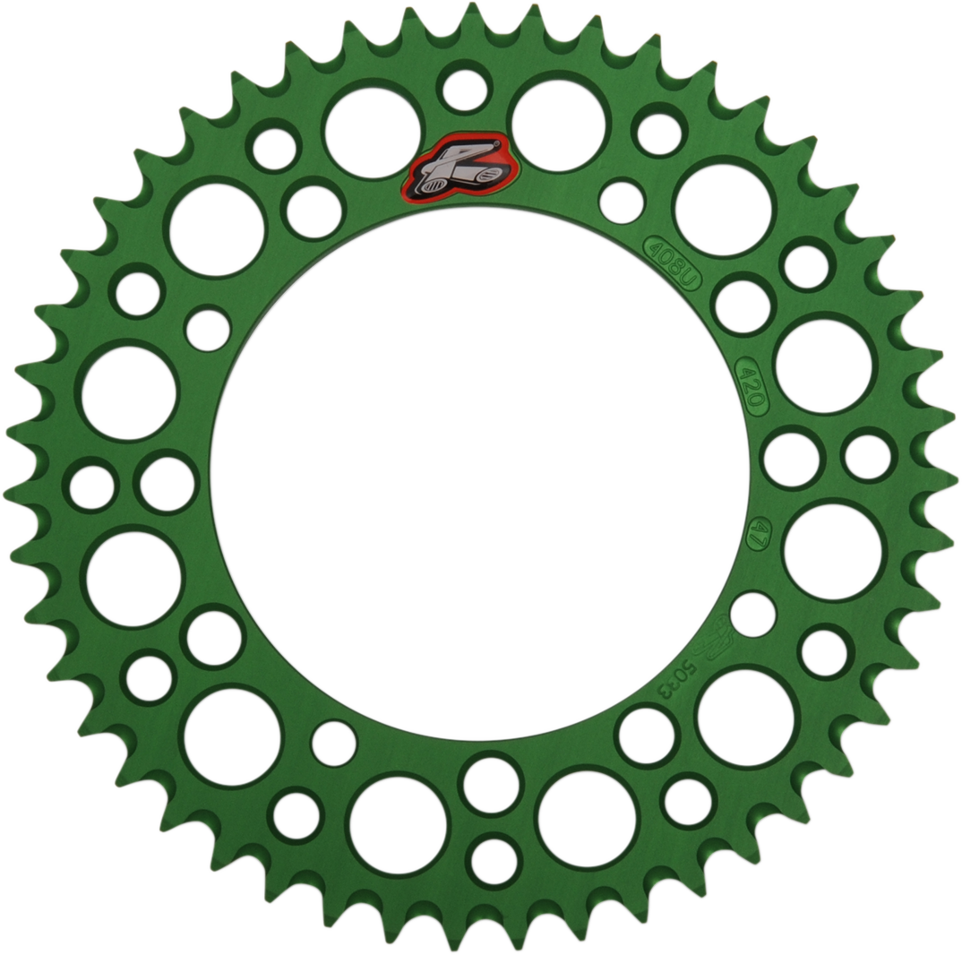 RENTHAL Sprocket - Kawasaki - Green - 47 Tooth 408U-420-47GEGN