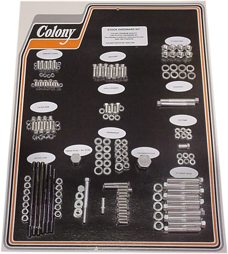 COLONY Hardware Kit - Cadmium - '58-'65 8303 CAD