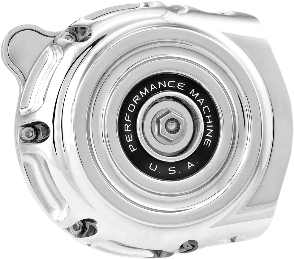 PERFORMANCE MACHINE (PM) Vintage Air Cleaner - Chrome - '14-'21 Indian Thunderstroke 0206-2133-CH