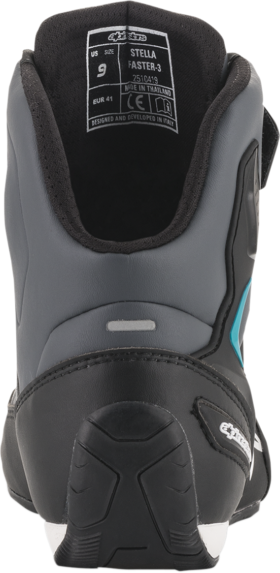 Zapatos ALPINESTARS Stella Faster-3 - Negro/Gris/Azul - EU 8 251041911718 