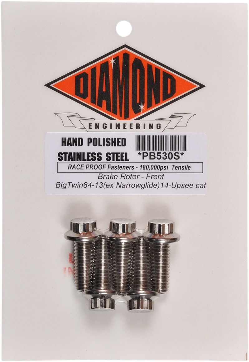 DIAMOND ENGINEERING Bolt Kit - Rotor - Front PB530S