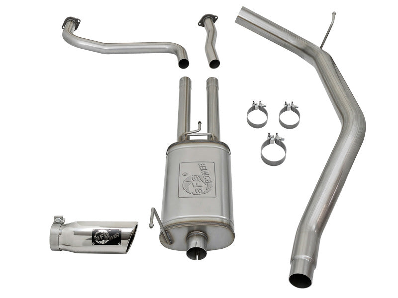 aFe MACH Force-Xp 2-1/2in Cat-Back Exhaust System w/ Polished Tip 16-17 Nissan Titan XD V8 5.6L 49-46125-P