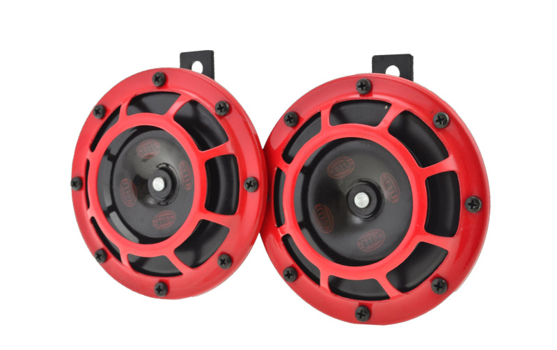 Hella Supertone Horn Kit 12V 300/500HZ Red (003399803 = 003399801) LA003399801