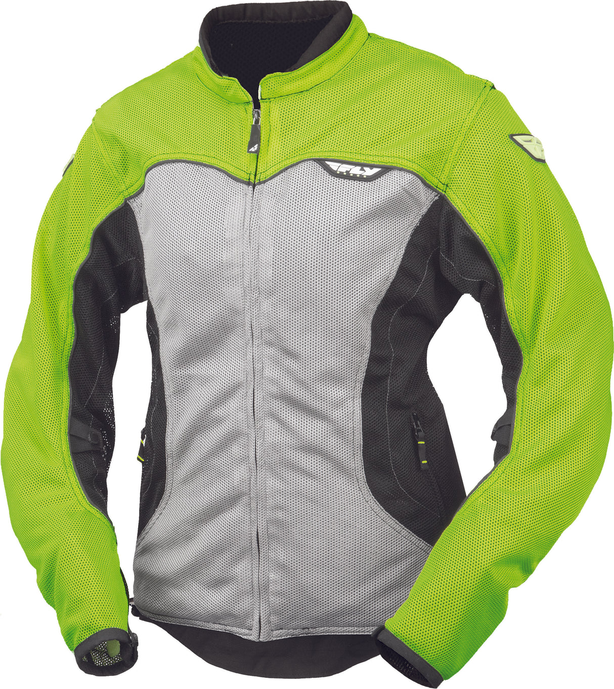 FLY RACING Women's Flux Air Mesh Jacket Hi-Vis/Silver Xs #5948 477-8036~1