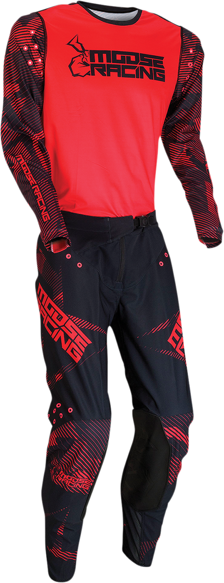 Camiseta MOOSE RACING Agroid - Rojo/Negro - Pequeña 2910-6398