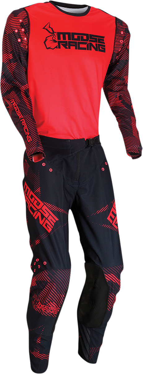 MOOSE RACING Agroid Jersey - Red/Black - Small 2910-6398