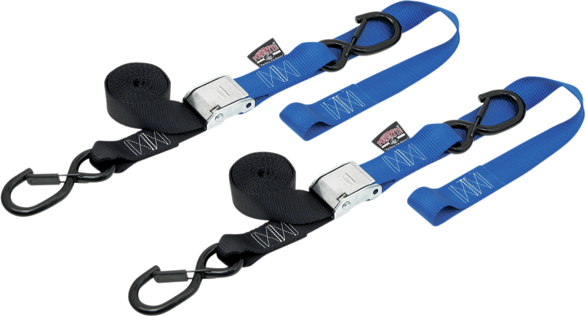 POWERTYE MFG. Cam Tie-Downs - 1-1/2" x 6-1/2' - Black/Blue 29623-S