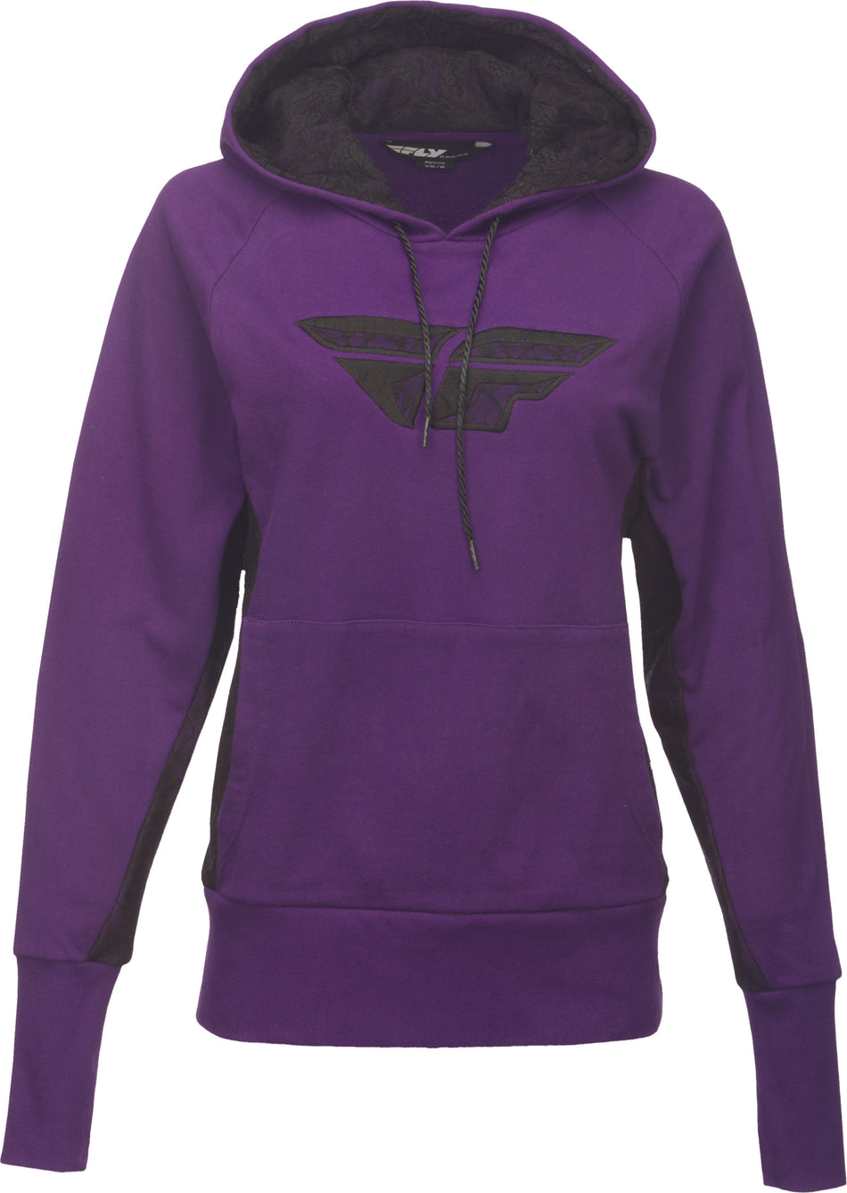 FLY RACING Laced Pullover Hoodie Purple X/2x 358-01006