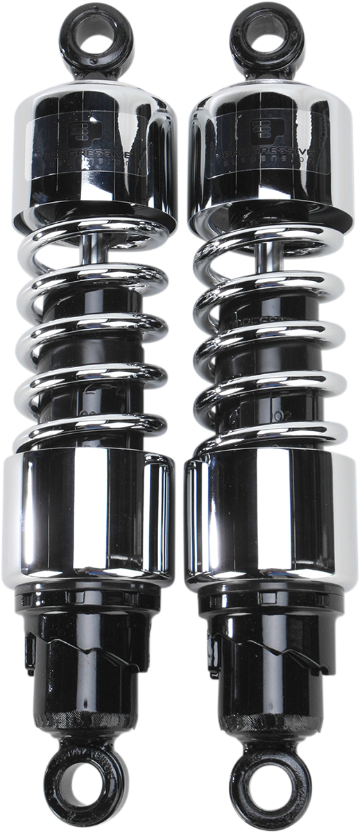 PROGRESSIVE SUSPENSION Shocks - 412 Cruiser Series - Chrome - 12" - Standard 412-4228C