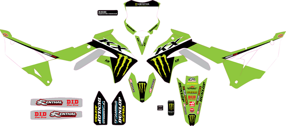 Kit gráfico D'COR VISUALS - '23 Monster Energy 20-20-803 