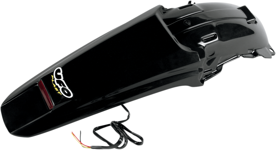 UFO Enduro Rear Fender with LED - Black HO04603-001