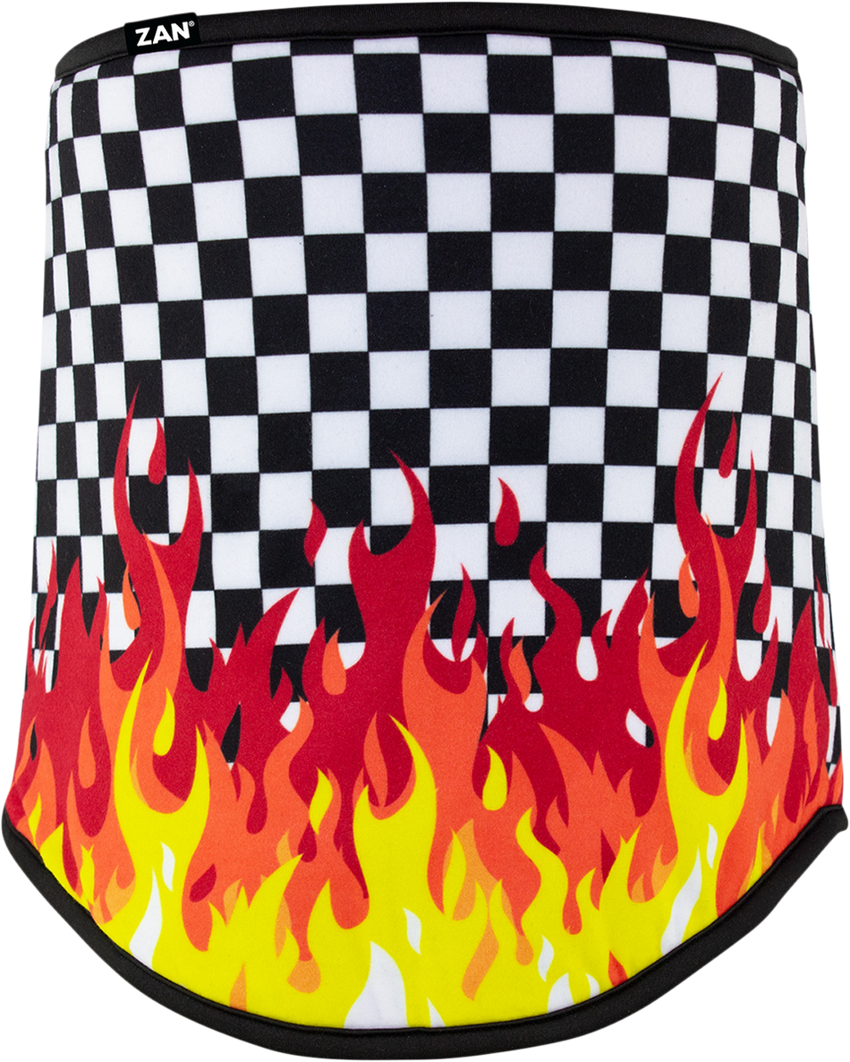 ZAN HEADGEAR SportFlex Neck Gaiter - Checkered Flames WFL450
