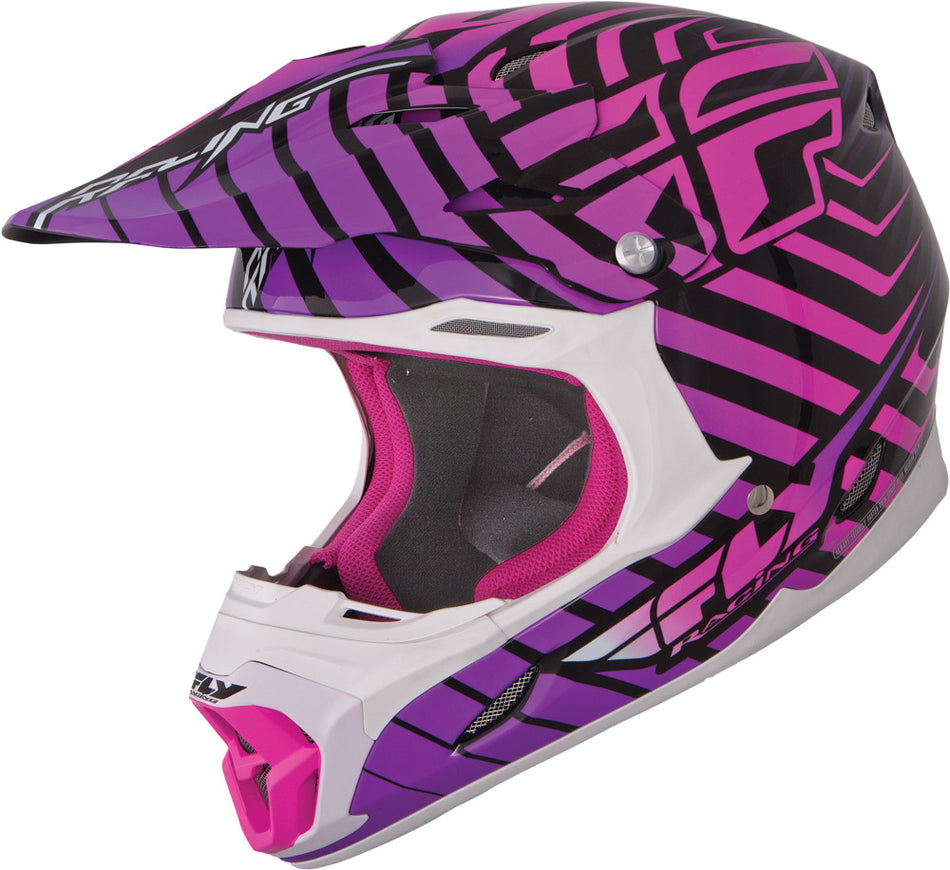 FLY RACING Three.4 Sonar Helmet Purple/Pink 2x 73-36462X