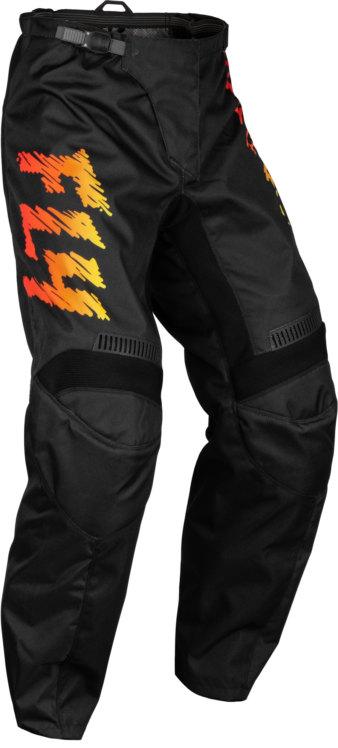 FLY RACING Youth F-16 Pants Black/Yellow/Orange Sz 22 377-23122