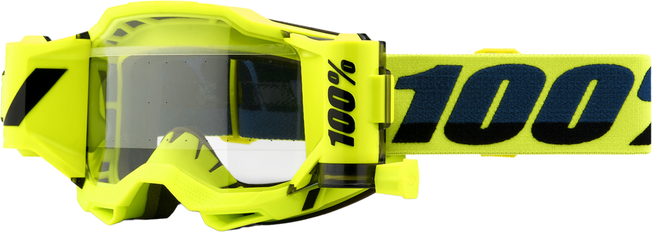 100% Accuri 2 Forecast Goggle Fluo Yellow Clear Lens 50017-00002