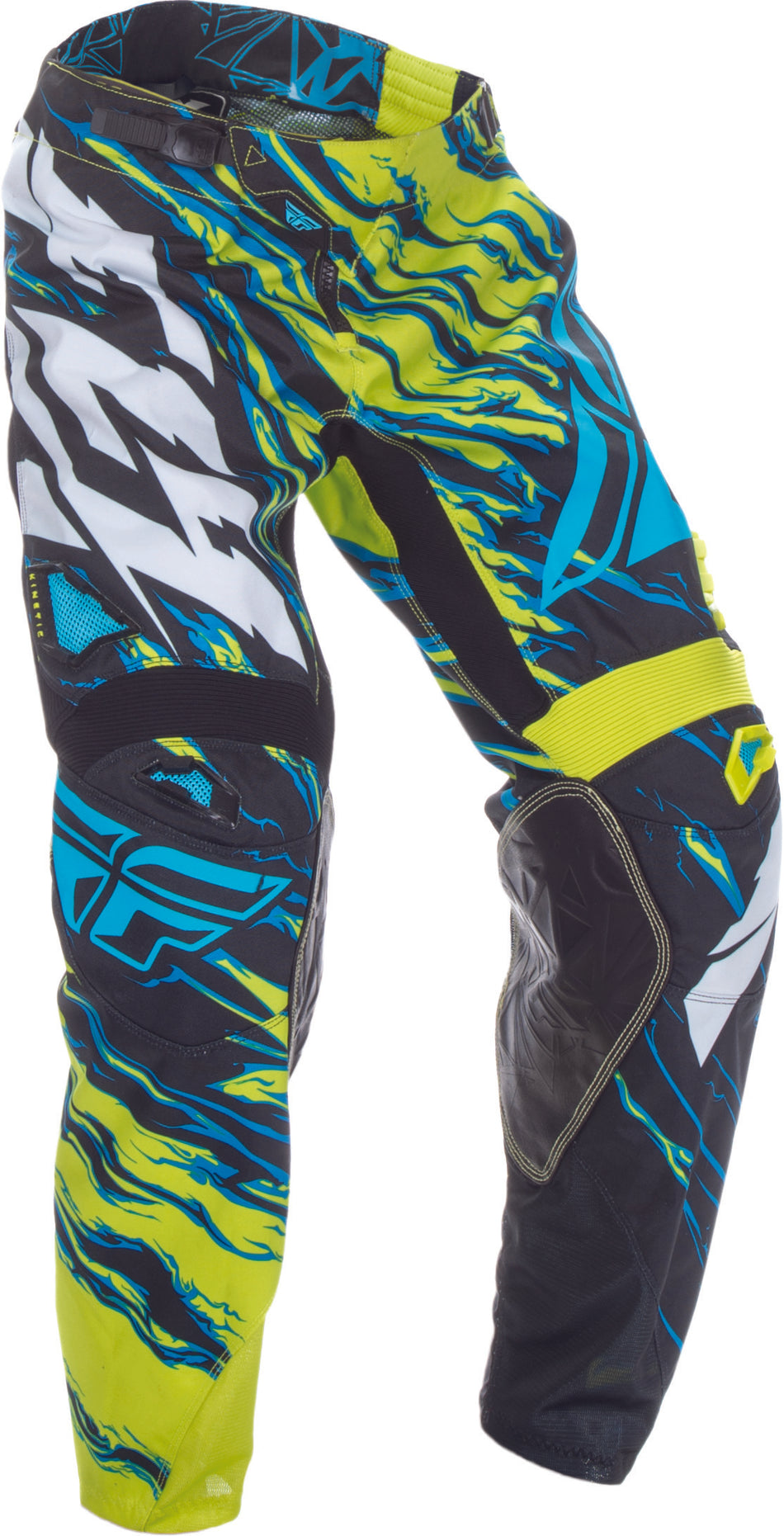 FLY RACING Kinetic Relapse Pant Lime/Blue Sz 26 370-43526