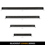 Go Rhino Universal Blackout Combo Series 50in Double Row LED Light Bar w/ Amber Lighting - Black 754805012CDS