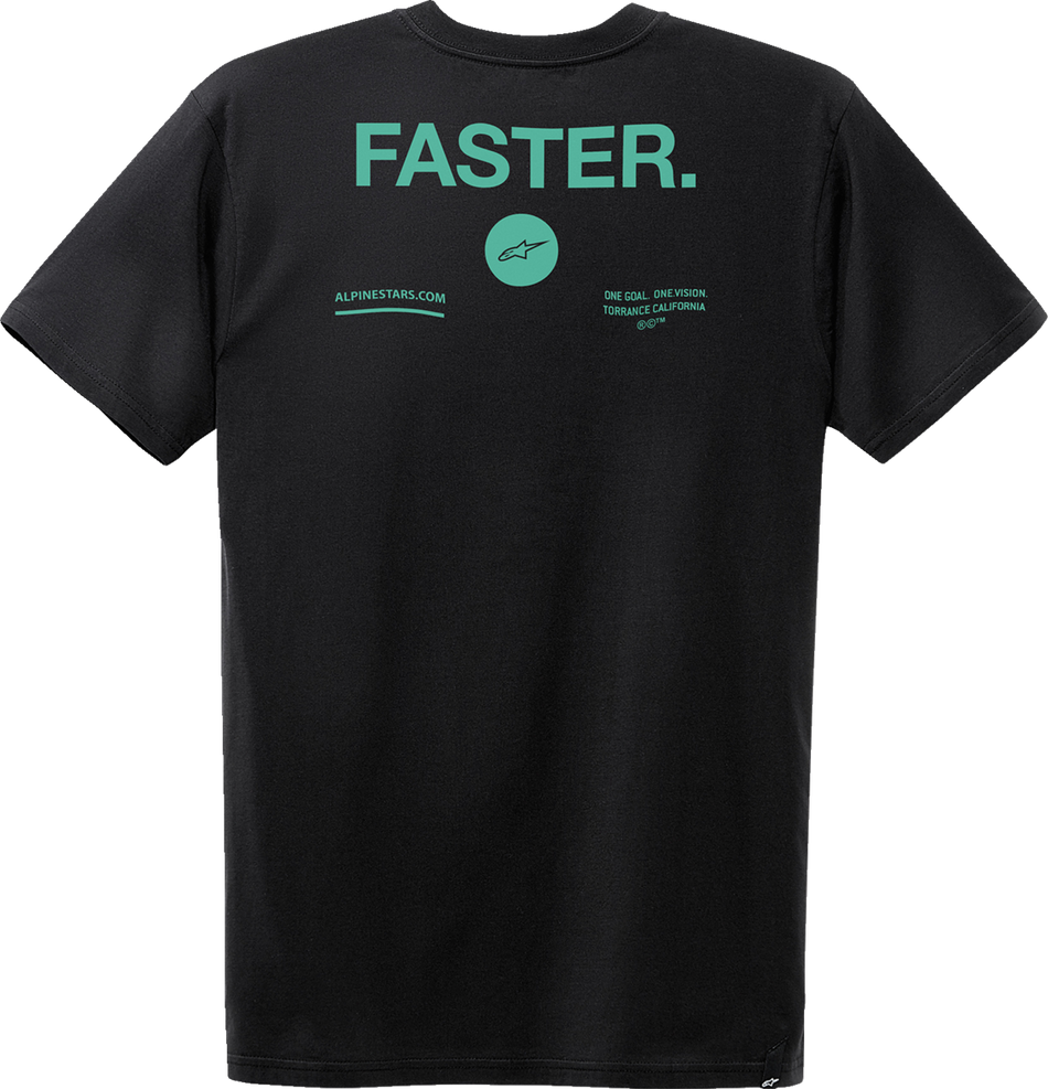 Camiseta ALPINESTARS Faster - Negro - Grande 1232-72208-10-L 