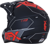 AFX FX-17 Helmet - Aced - Matte Black/Red - Large 0110-6486