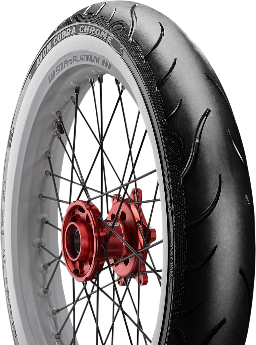 AVON Tire - Cobra Chrome AV91 - Front - MH90-21 - Wide Whitewall - 56V 638168