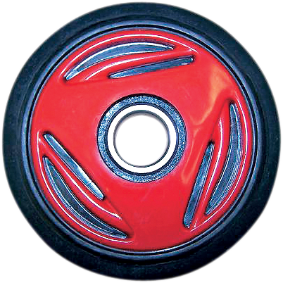 Parts Unlimited Idler Wheel With Bearing 6205-2rs - Red - Group 11 - 135 Mm Od X 1" Id R0135f-2 105a