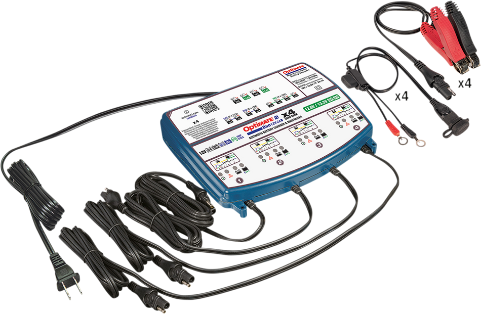 TECMATE Battery Charger/Maintainer - 4-Bank TM-575