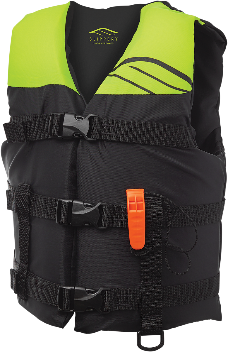 SLIPPERY Youth Hydro Vest - Black/Neon Yellow 11221430000220