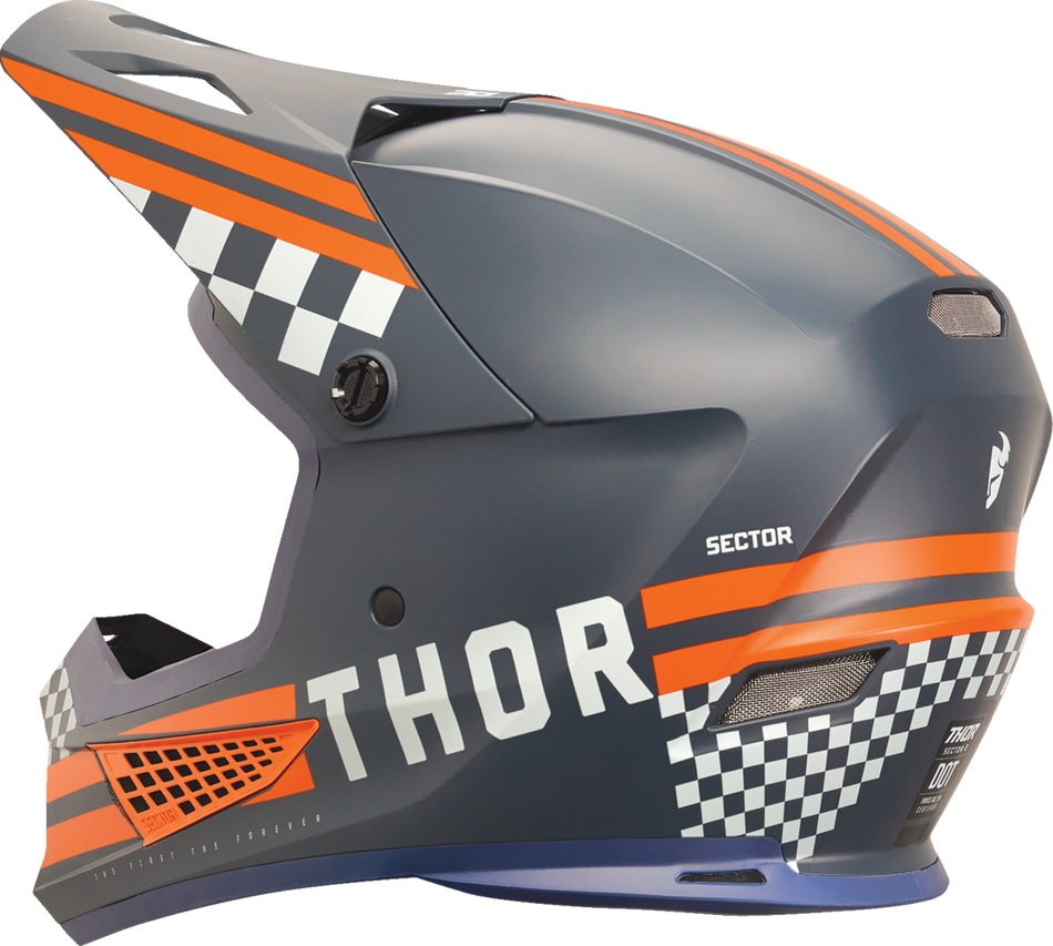 THOR Sector 2 Helmet - Combat - Midnight/Orange - Small 0110-8138