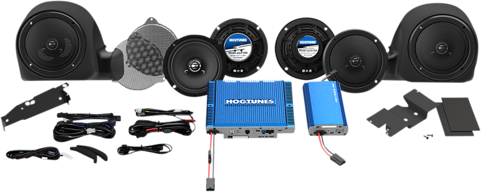 HOGTUNES Speaker/Dual Amp Kit for  Ultra Harley-Davidson  QC ULTRA 6-RM