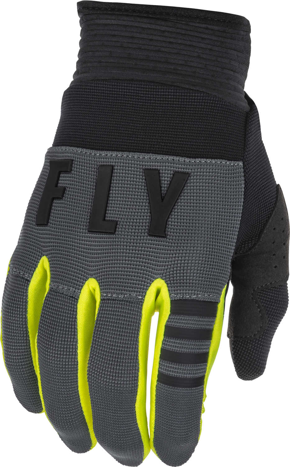FLY RACING Youth F-16 Gloves Grey/Black/Hi-Vis Yl 375-912YL