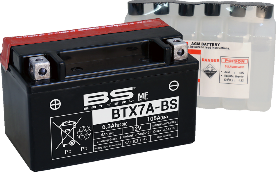 BS BATTERY Battery - BTX7A-BS (YTX) 300619
