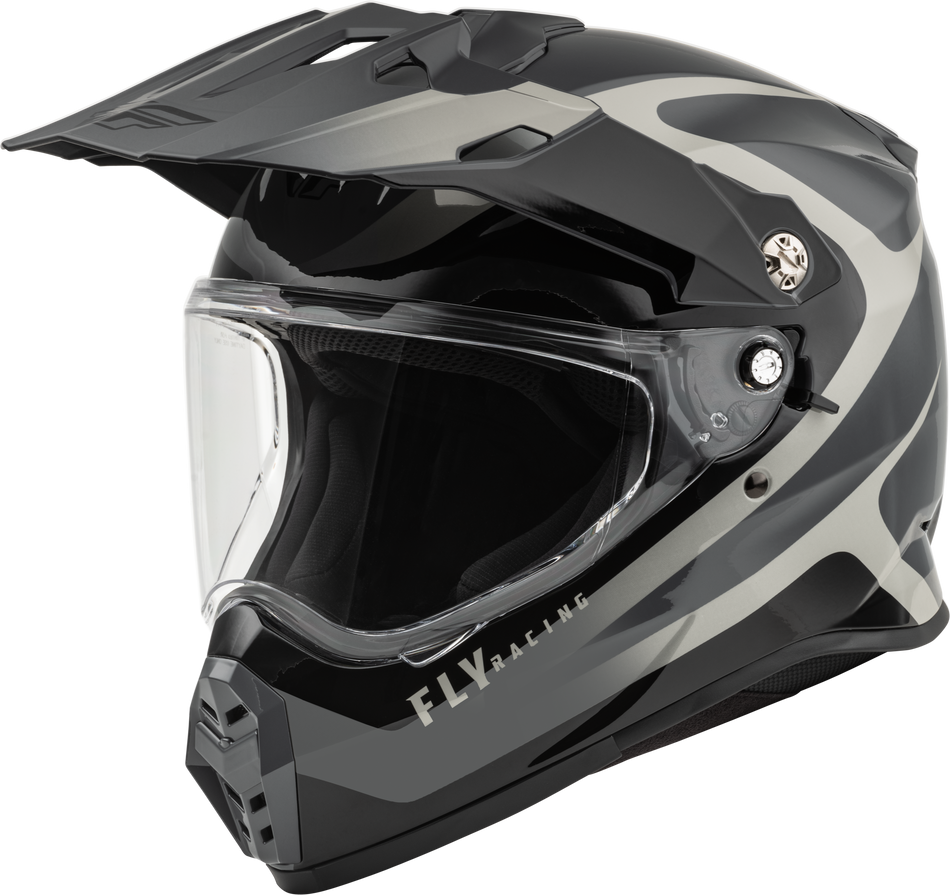 FLY RACING Trekker Pulse Helmet Black/Grey 2x 73-70232X