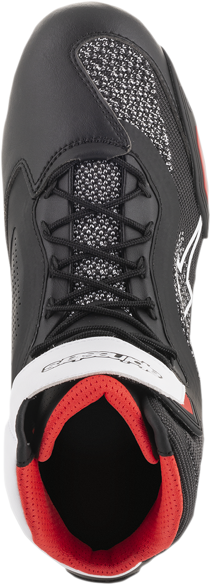 ALPINESTARS Faster-3 Rideknit® Shoes - Black/White/Red - US 9.5 2510319123-9.5