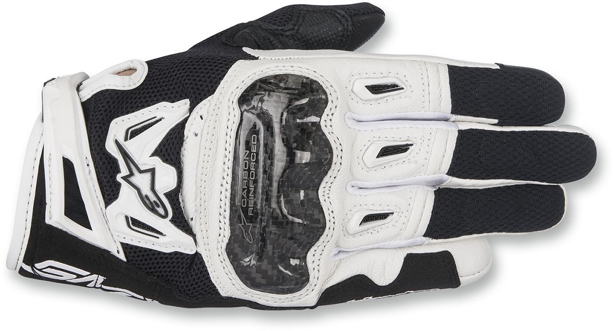 ALPINESTARS Stella SMX-2 Air Carbon V2 Handschuhe, Schwarz/Weiß, Größe S, 3517717-12-S