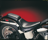 LE PERA Bare Bones Solo Seat - Smooth - Black - Softail LGN-007