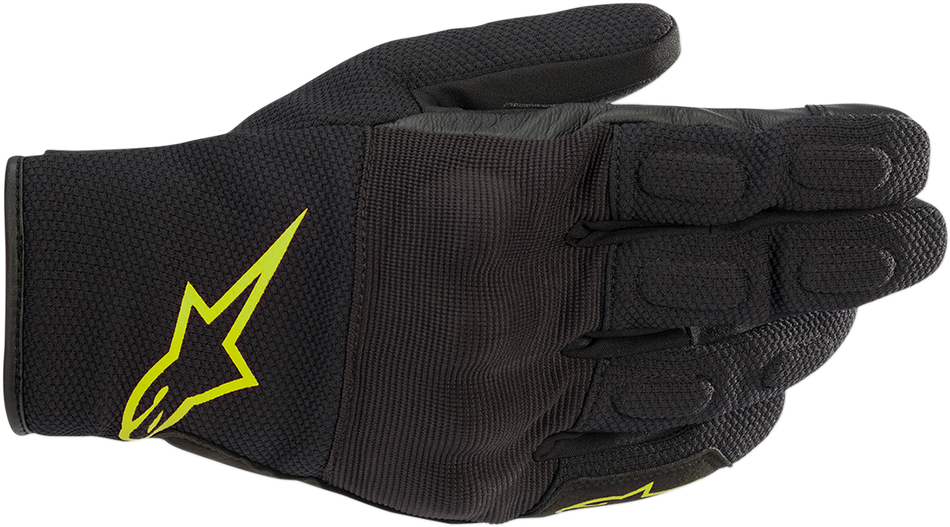 ALPINESTARS S-MAX Drystar® Gloves - Black/Fluo Yellow - Small 3527620-155-S