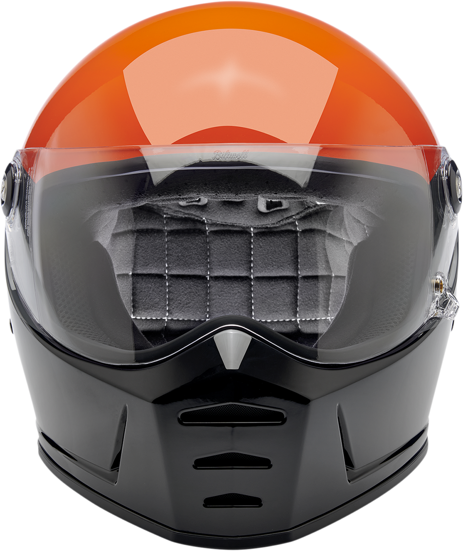 BILTWELL Lane Splitter Helmet - Gloss Podium Orange/Gray/Black - XL 1004-550-105