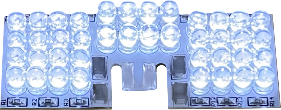 Tablero de punta de luz LED para guardabarros CUSTOM DYNAMICS - Blanco GEN-FT-W