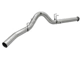 aFe MACHForce XP Exhaust 5in DPF-Back Stainless Steel Exhaust 2015 Ford Turbo Diesel V8 6.7L No Tip 49-43064